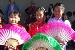 Lunar New Year girls dressed for the occasion