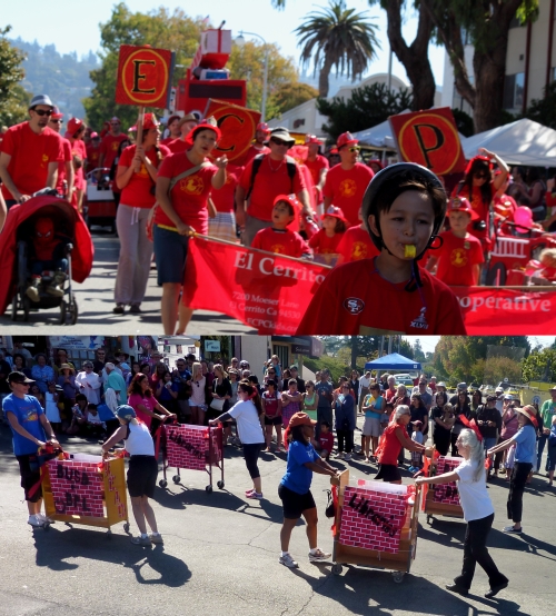 El Cerrito Preschool Cooperative and the BUSD Library Book Cart Team